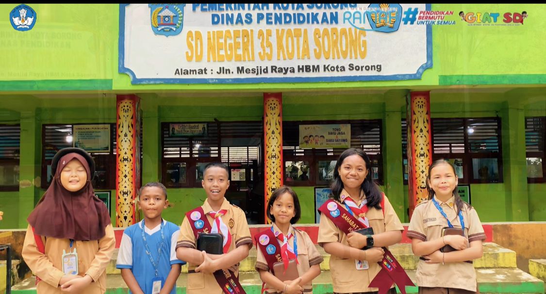 PESONA 35: Pembiasaan Spiritual dan Norma Anak SDN 35 Kota Sorong