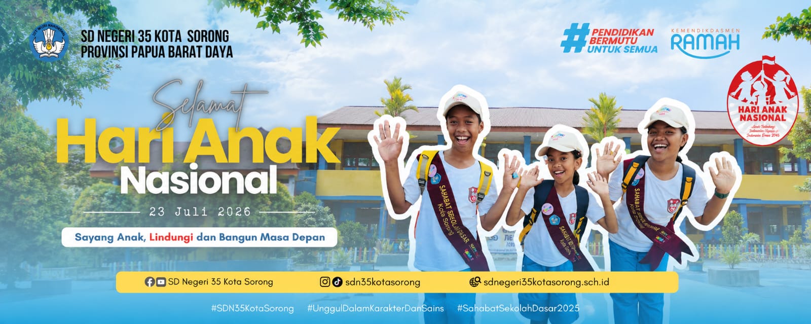 Hari Anak Nasional 2026: SD Negeri 35 Kota Sorong