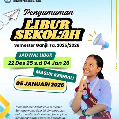 Libur Semester Ganjil Telah Tiba