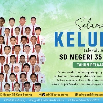 Pelepasan Siswa Kelas VI SDN 35 Kota Sorong
